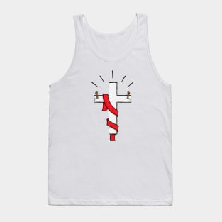 Jesus Lives - Christian Cross Tank Top